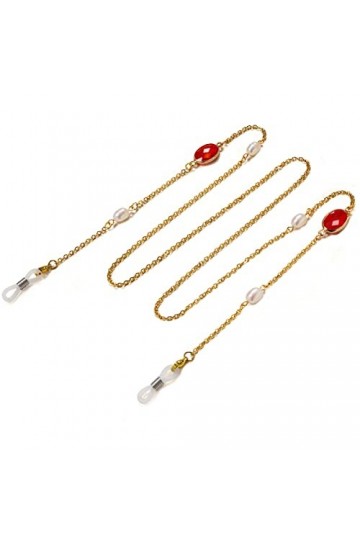 ENLLY Chaînes de Lunettes de Sangle for Femmes chaîne de Cou en Acier Inoxydable chaînes de Porte-Lunettes élégantes Color :