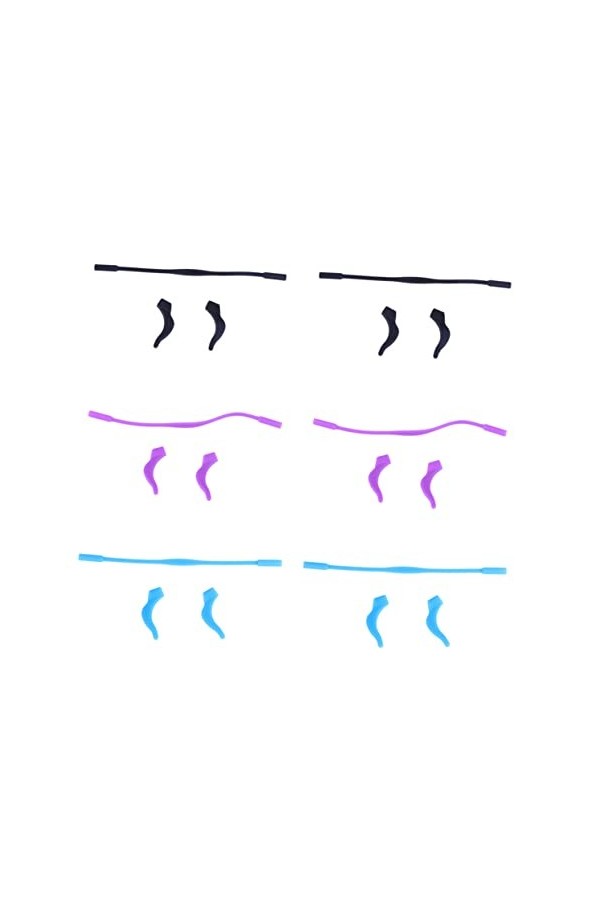 Garneck 6 Set Lunettes Sangles Lunettes De Retenue Lunettes Anti- Lunettes Titulaire Sangle De Lunettes Lunettes De Retenue L