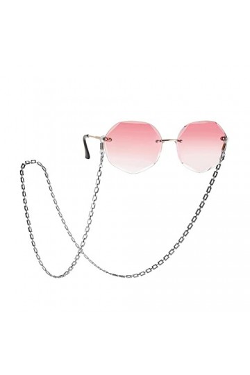 kkjoy Chaîne de lunettes en cuivre Chaîne rectangulaire Cordons pour masques Supports pour lunettes Cordon pour lunettes Acce