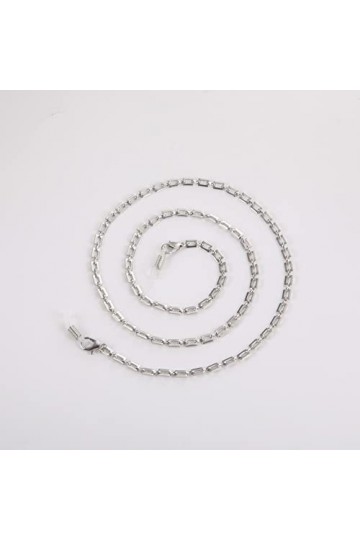 kkjoy Chaîne de lunettes en cuivre Chaîne rectangulaire Cordons pour masques Supports pour lunettes Cordon pour lunettes Acce