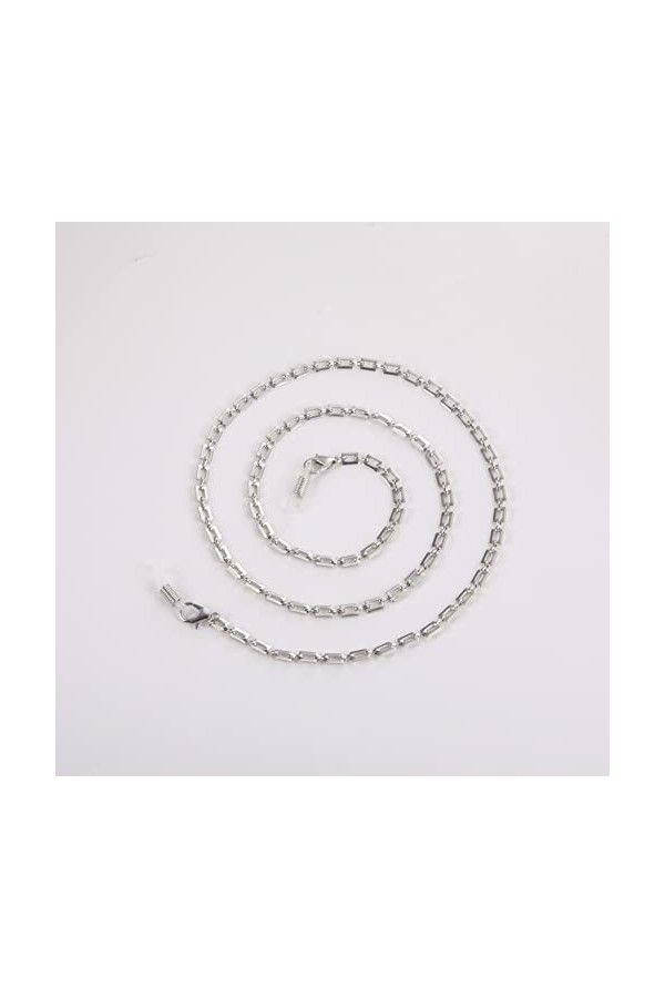 kkjoy Chaîne de lunettes en cuivre Chaîne rectangulaire Cordons pour masques Supports pour lunettes Cordon pour lunettes Acce