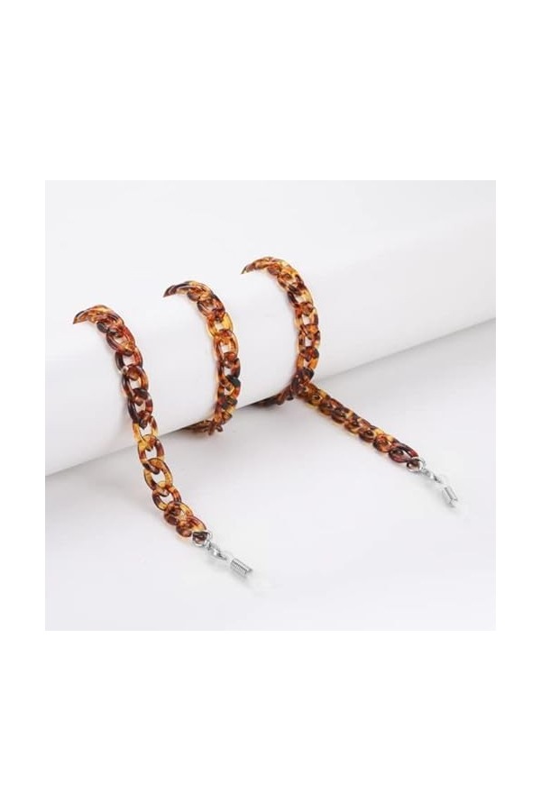 Chaîne pour lunettes femmes hommes acrylique lunettes de soleil chaînes lanière lecture lunettes cordon cou sangle corde-15mm