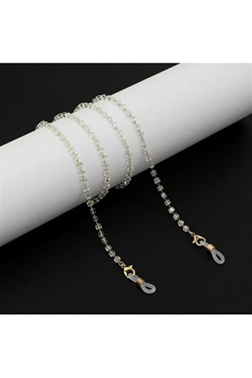 Gyrosphere Longe Lunettes chaînes for Femmes Cristal perlé Lunettes retenue élégant Lunettes chaîne chaîne Titulaire Lunettes