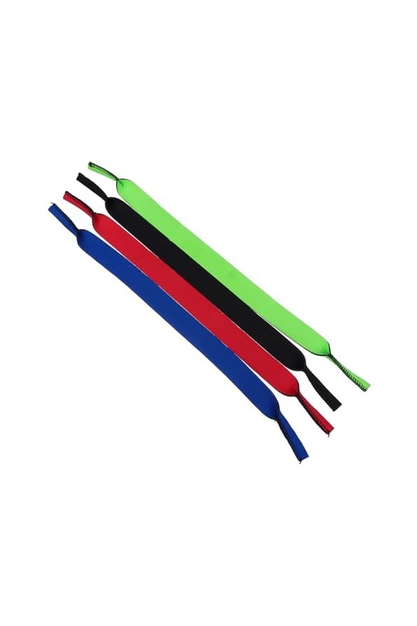 Mikikit 4 Paires Corde à Lunettes De Sport Lunettes De Soleil Sur Lunettes Pour Hommes Sangle De Retenue De Lunettes Chaîne D