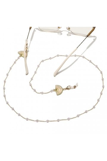 HczIon Chaîne Lunettes 2 Pièces De Masque En Or Chaînes Lunettes Corde Anti Perte Métal Lunettes Chaîne Lunettes De Soleil Dé