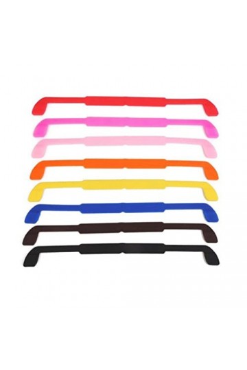 NIYANGLE Ornements 3 Pièces 8 Chaîne De Lunettes Antidérapantes Chaîne De Lunettes En Gel Support De Lunettes Coloré Chaîne D