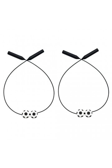 CLISPEED 2Pcs Cordon Cordon avec Lunettes Réglable Football Oeil Longe pour Lunettes Enfants Courir Anti-Décor Silicone Longe