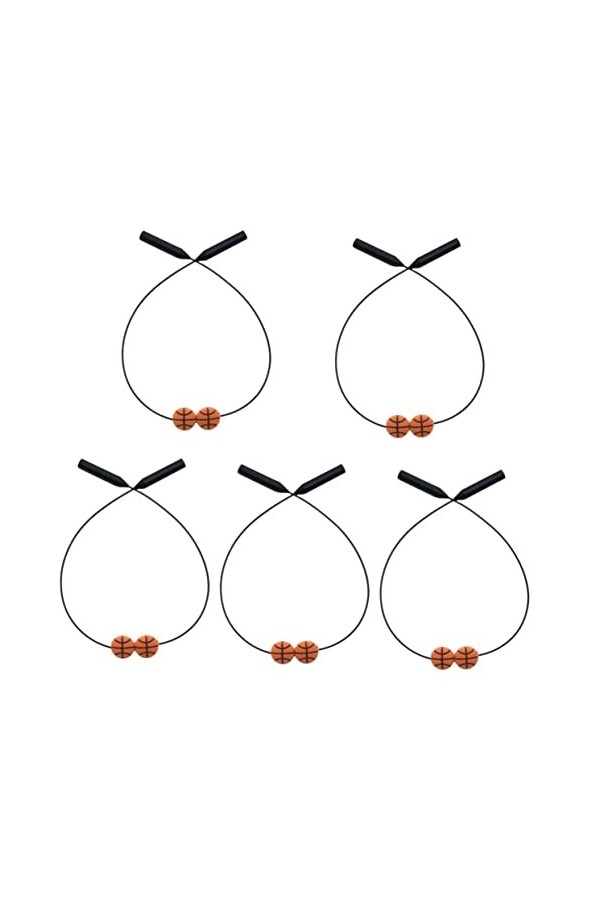 CLISPEED 2Pcs Cordon Cordon avec Lunettes Réglable Football Oeil Longe pour Lunettes Enfants Courir Anti-Décor Silicone Longe