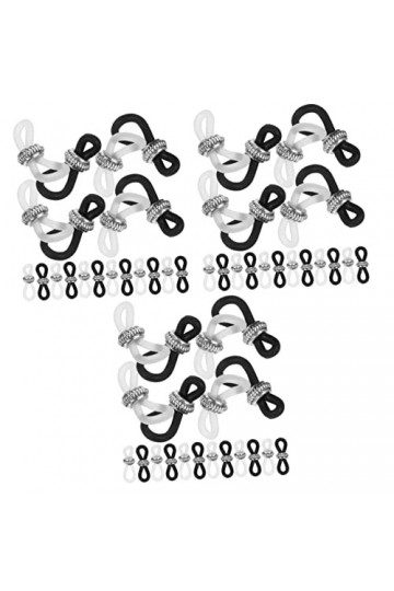SEWACC Lunettes De Sport 60 Pièces Anti-Boucle Pour Chaîne De Lunettes Gel De Silice Non M Accessoires De Longe