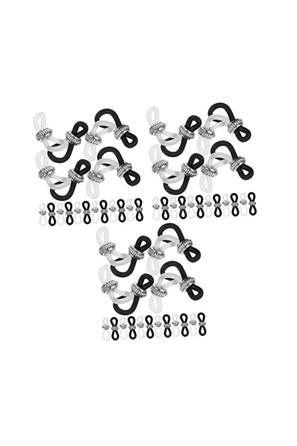 SEWACC Lunettes De Sport 60 Pièces Anti-Boucle Pour Chaîne De Lunettes Gel De Silice Non M Accessoires De Longe