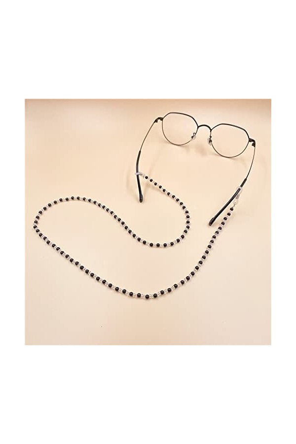 HczIon Chaîne Lunettes Lunettes Perlées Corde Ensemble De 4 Pièces De Couleur Cordon Main Anti Perte Lunettes De Soleil Laniè