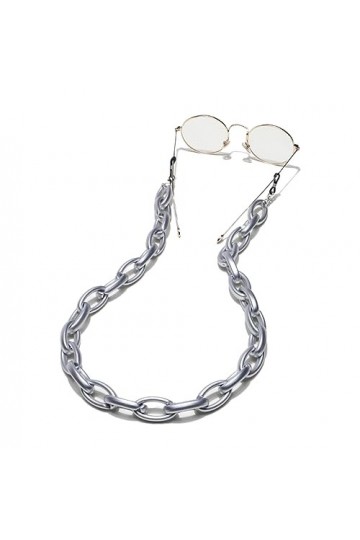 HczIon Chaîne Lunettes 2 Pièces Masque Acrylique Chaîne Verres Chaîne Verres Corde Verres Corde Protection Contre Les Chutes 