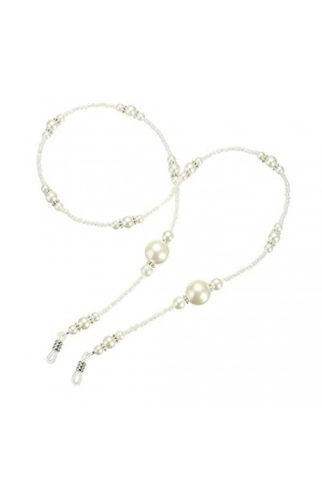 BELLAY Mode Perle Porte-Lunettes Collier Lunettes de Soleil Oeil Lunettes de Soleil chaîne lanière Cordon Porte-Cou Sangle Co