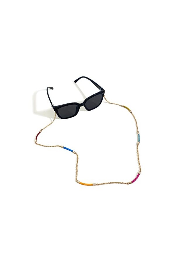 DAVBIR Chaînes de lunettes sangle de lunettes pour femmes rétro Anti-perte multicolore retenue de lunettes élégantes sangles 