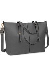 Sac Cabas Femmes Sac à Main en PU Cuir Sac de Cours Sac Ordinateur Portable 15.6 inch Grand Imperméable Sac Bandoulière Voyag