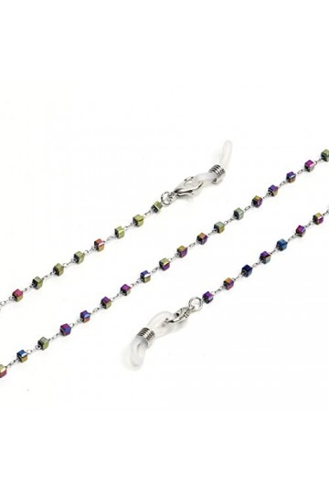 ORLTL chaîne de Lunettes Longe de Lunettes chaînes de Lunettes for Femmes coloré perlé Autour de la Sangle de Cou élégant Lun