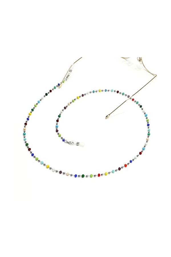 BAIJAC chaîne de Lunettes Lunettes Chaînes de Lunettes for Femmes Perles colorées Autour de la Sangle de Cou élégante Porte-L