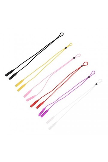 Mikikit 12 Pièces Cordon De Lunettes Réglable Prolongateur De Lanière Doreille Cordons De Sangle De Lunettes Sangle Porte-lu