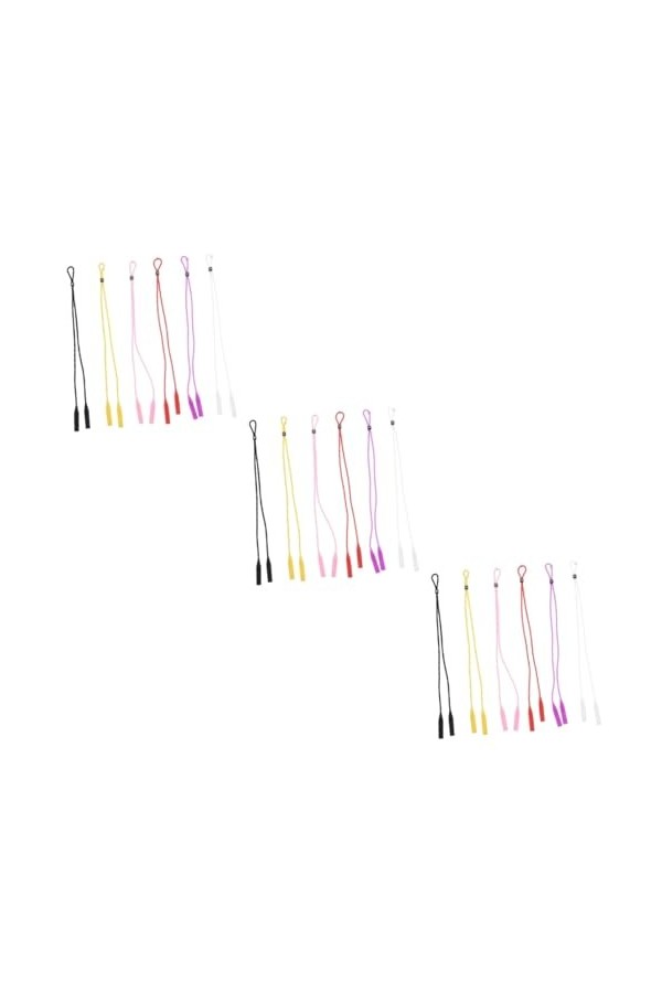 Mikikit 12 Pièces Cordon De Lunettes Réglable Prolongateur De Lanière Doreille Cordons De Sangle De Lunettes Sangle Porte-lu