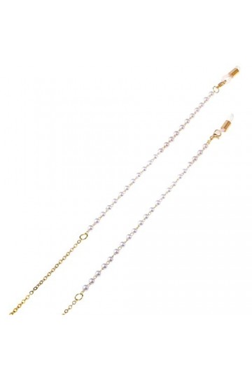 WEPINS Chaînes de Lunettes Longe de Lunettes for Femmes Perle Chaînes de Masque Simples Chaîne de Lunettes élégante Porte-cha