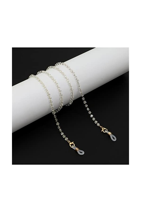 ENLLY Chaînes de Lunettes de Lunettes for Femmes Cristal perlé Lunettes retenue élégantes chaînes de Porte-Lunettes