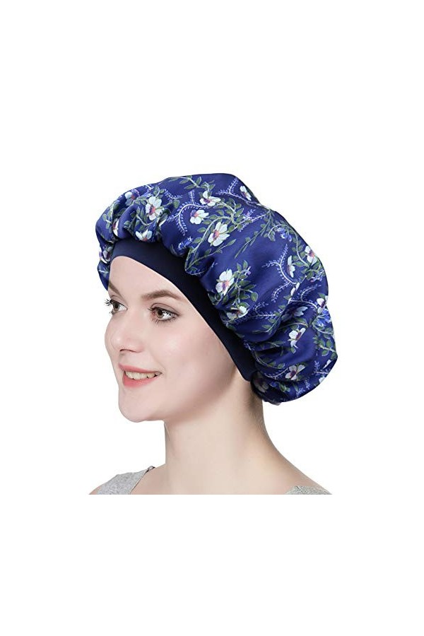 Alnorm Bonnet de Nuit en Satin pour Dormer Wraps de Cheveux de Sommeil Chic pour Les Femmes
