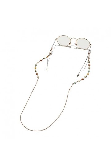 HczIon Chaîne Lunettes 2 Morceaux De Verre En Métal Corde Disque Pendentif Lunettes Chaîne Masque Chaîne Lunettes De Chaîne R