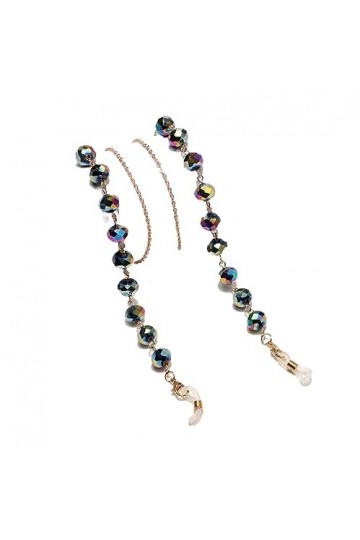 HczIon Chaîne Lunettes 2 Pièces De Chaîne De Lunettes Colorées,Longe De Lunettes,Accessoires De Lunettes,Décoration De Lunett