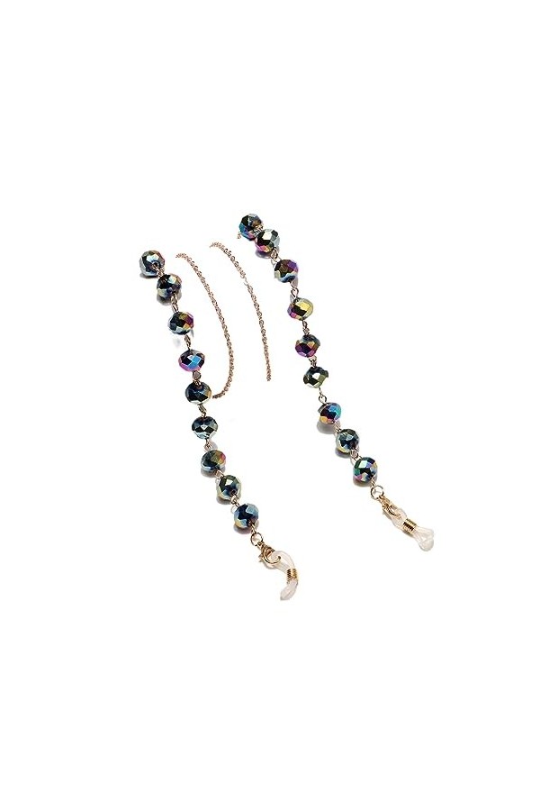 HczIon Chaîne Lunettes 2 Pièces De Chaîne De Lunettes Colorées,Longe De Lunettes,Accessoires De Lunettes,Décoration De Lunett