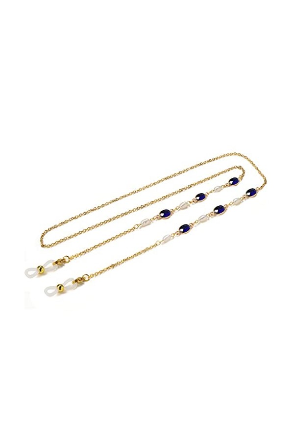 Gyrosphere Chaînes de Lunettes Sangle de Lunettes for Femmes Perle en Acier Inoxydable Anti-Perte chaînes élégantes Lunettes 