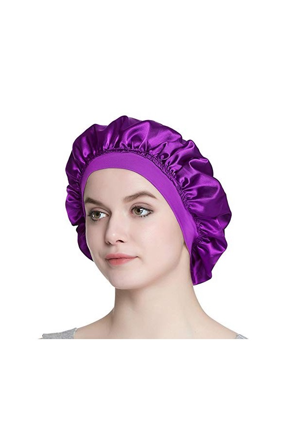 Alnorm Bonnet de Nuit en Satin pour Dormer Wraps de Cheveux de Sommeil Chic pour Les Femmes
