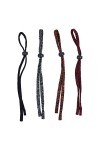 Mikikit 4 Pièces Corde à Lunettes En Nylon Sangle De Lunettes De Soleil Support De Lunettes De Soleil Verres Suspendus Cordes