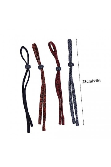 Mikikit 4 Pièces Corde à Lunettes En Nylon Sangle De Lunettes De Soleil Support De Lunettes De Soleil Verres Suspendus Cordes