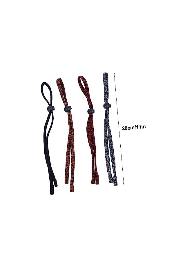 Mikikit 4 Pièces Corde à Lunettes En Nylon Sangle De Lunettes De Soleil Support De Lunettes De Soleil Verres Suspendus Cordes