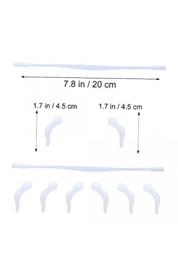 Hemobllo 15 Ensembles De De Lunettes Antidérapants Embouts De Branches Retenue De Manchon Pour Lunettes Lunettes De Soleil Re