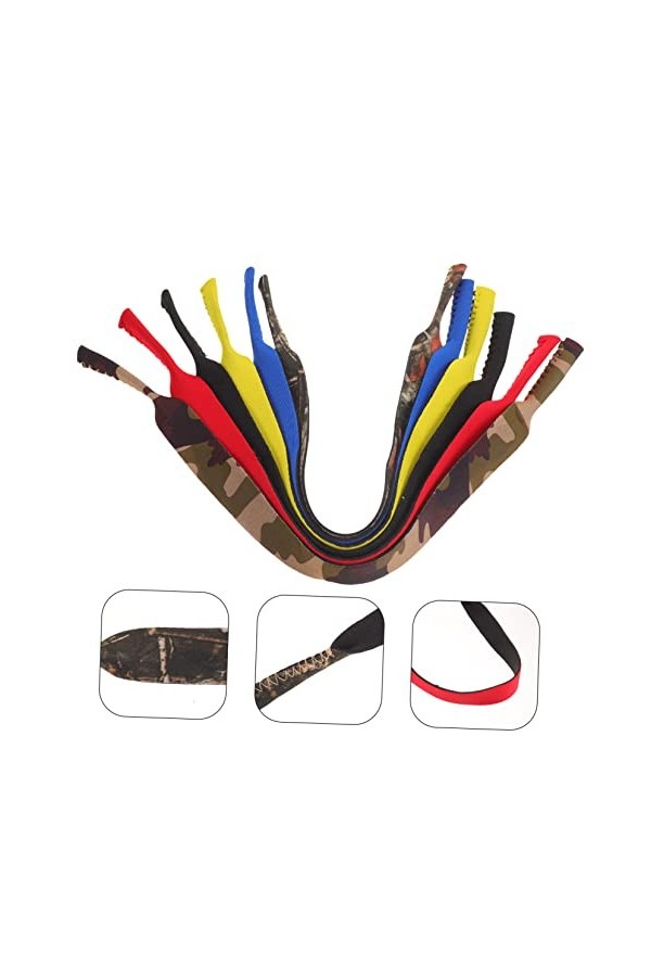 Veemoon 12 Pièces Lunettes en Néoprène Corde Porte-Verres Lunettes Snowboard Lunettes Lunettes De Soleil De Sport Support De 