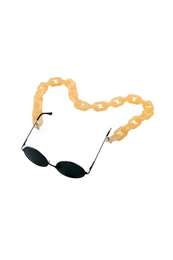 ZORZA Sangle de Lunettes Lunettes chaînes for Femmes Acrylique Lunettes retenue Vintage élégant Lunettes chaîne chaîne Titula