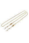 Gyrosphere Sangle Lunettes chaînes for Femmes Simple rétro Cristal perlé Mode Lunettes retenue Lunettes chaîne chaîne Titulai
