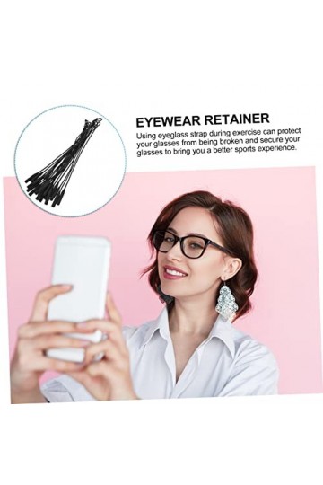 UKCOCO 10 Pcs Lunettes Lanière Collier De Lunettes Chaîne Silicone Lanière De Lunettes Lunettes De Retenue Lunettes De Soleil