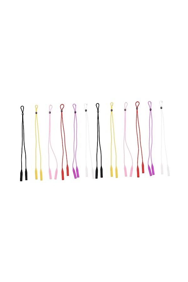 UKCOCO 12 Pcs Réglable Lunettes Cordon Porte-Lunettes Sangle Oreille Porte-Verres Lunettes Lunettes Lanière Lunettes Lanière 