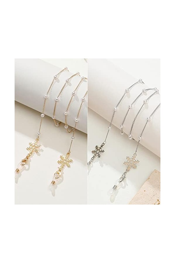 Chaînes À Lunettes Lunettes Chaîne pour Femmes Perle Perle Lanière Mode Lunettes Sangle Lunettes De Soleil Chaîne Cordons Déc