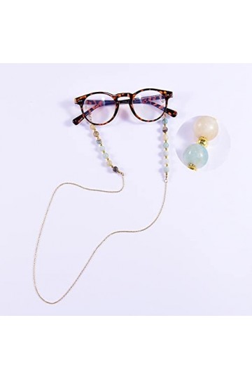 Chaînes À Lunettes Chaîne De Lunettes Unique pour Femmes 8Mm Lunettes De Lecture Lunettes De Soleil Cou Chaîne Porte-Cordon 2