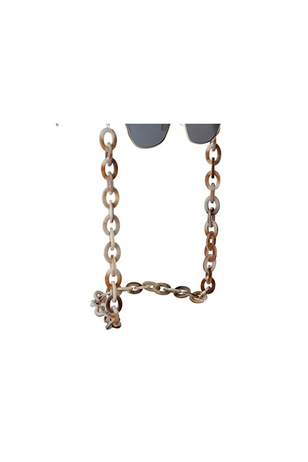 Gyrosphere Chaînes Lunettes lanière for Femmes léopard Acrylique Lunettes retenue élégant Support chaînes Lunettes Cordon