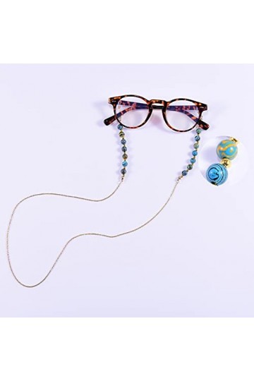 Chaînes À Lunettes Chaîne De Lunettes Unique pour Femmes 8Mm Lunettes De Lecture Lunettes De Soleil Cou Chaîne Porte-Cordon 2