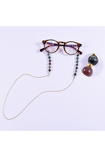 Chaînes À Lunettes Chaîne De Lunettes Unique pour Femmes 8Mm Lunettes De Lecture Lunettes De Soleil Cou Chaîne Porte-Cordon 2