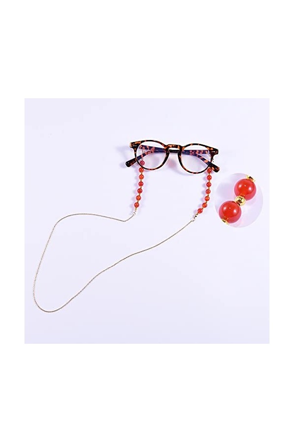Chaînes À Lunettes Chaîne De Lunettes Unique pour Femmes 8Mm Lunettes De Lecture Lunettes De Soleil Cou Chaîne Porte-Cordon 2