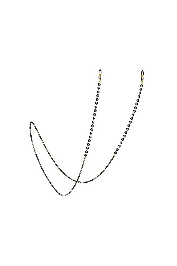 LEFEDA Lot de 2 sangles de lunettes de soleil, chaînes de lunettes de lecture, chaînes de lunettes antidérapantes pour femme,