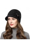 Wantonfy Bonnet pour Femme Laine Béret Béret Bonnet Français Casquette Chic Léger Vintage Joli Classique