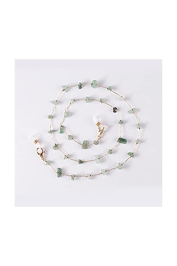 Chaîne De Perles De Pierre Naturelle De Mode Chaîne De Lunettes À La Main Pour Lunettes De Lecture Cordon Lunettes De Soleil 