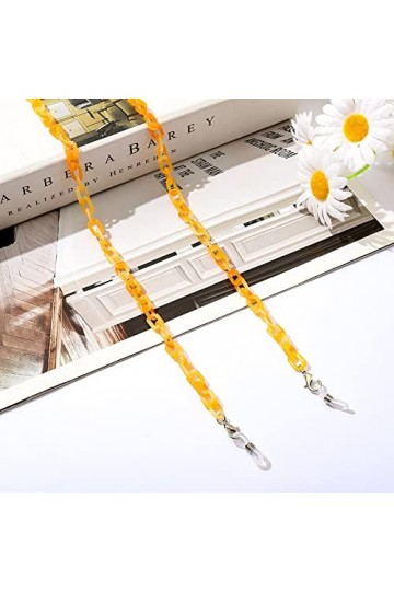Chaînes De Lunettes En Résine Chaînes De Lunettes De Soleil Rétro Longes Masques Corde Suspendue Cordon De Lunettes,13